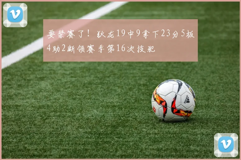 要禁赛了！狄龙19中9拿下23分5板4助2断领赛季第16次技犯