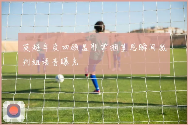 英超年度回顾盖耶掌掴基恩瞬间裁判组语音曝光